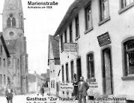 Marienstr um 1928 Gaststätte Zur Traube Konsum-Verein